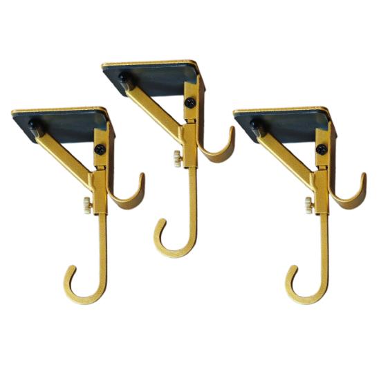 Fireplace Stocking Hook Mantle Garland Hanger Strong Load-bearing Adjustable Design Heavy Duty 2-in-1 Stocking Garland Holder