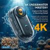 4K HD Motorcycle Mini Recorder Finger WIFI Action Camera Lightweight POV Motorcycle Road Sport Cam Bicycle Vlog Pet Body Camera