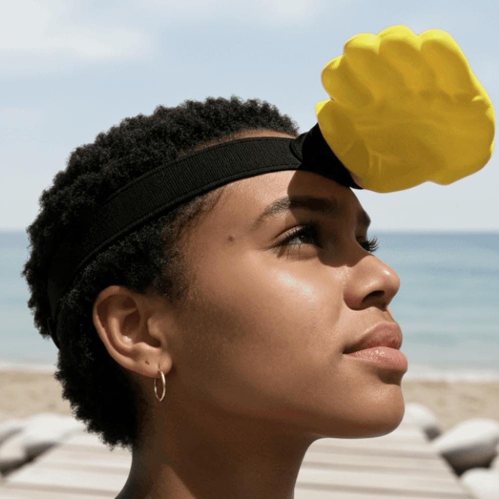 Hair Hoop Palm Sun Visor Headband PLA Sun Protection Quirky Hairband Funny Hand Sun Hat Children