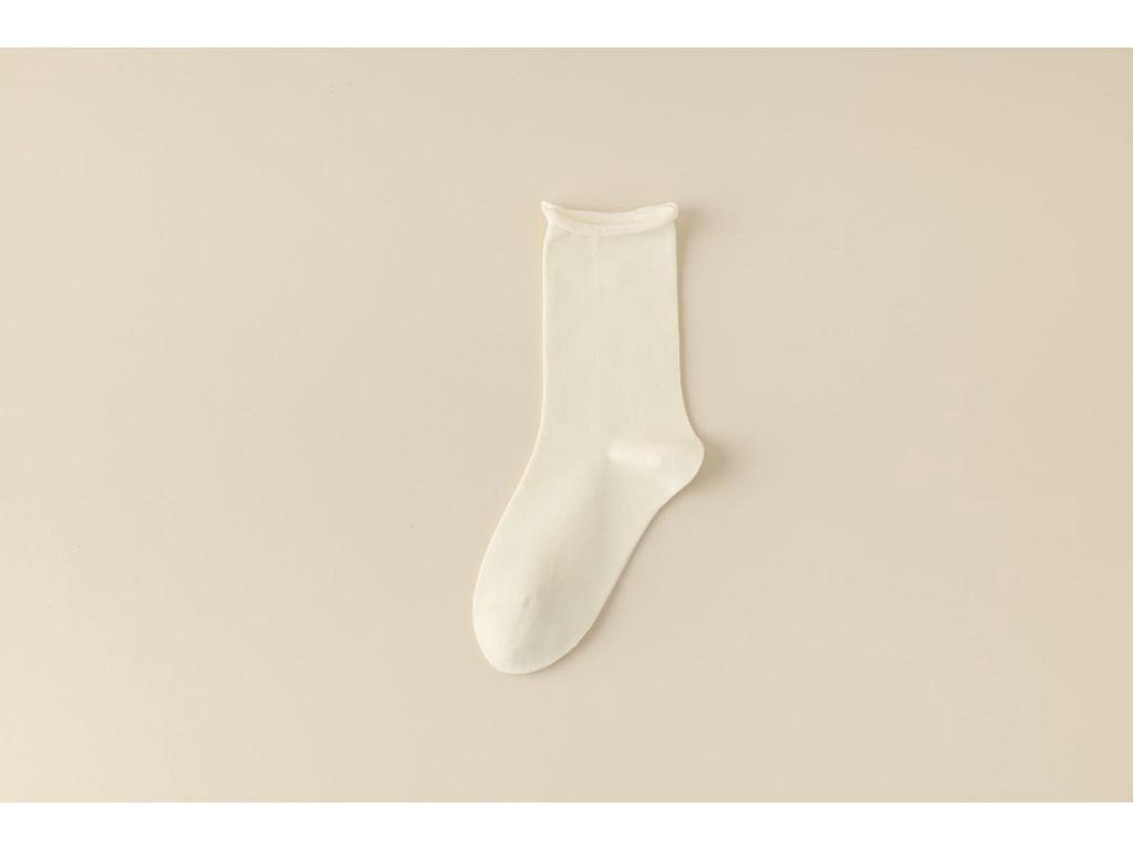 New Autumn/Winter Women's Mid-Calf Scrunch Socks - Solid Color, Breathable, Trendy Maternity Socks