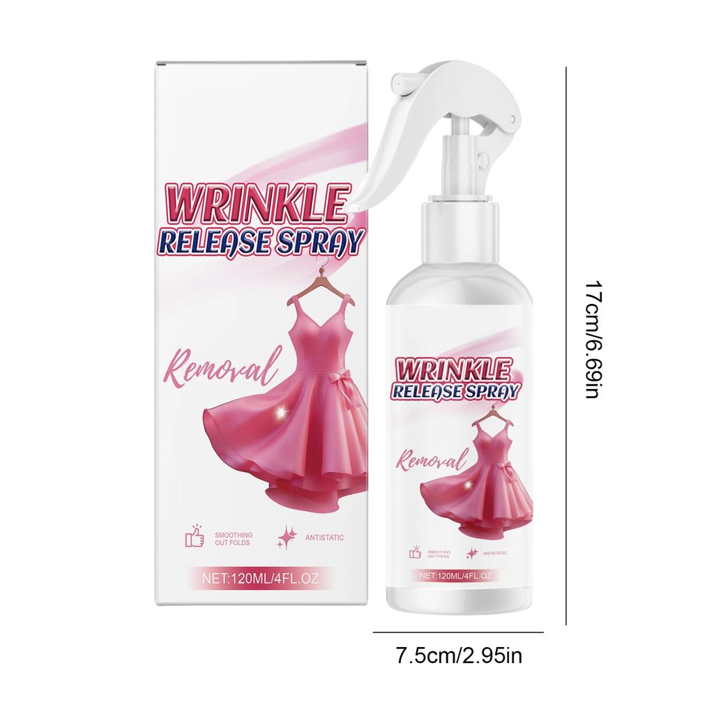 Wrinkle Release Spray Anti-static Clothes Wrinkle Removing Spray Quickly Smooth Wrinkle Remover for Sweaters Coats & Fabrics