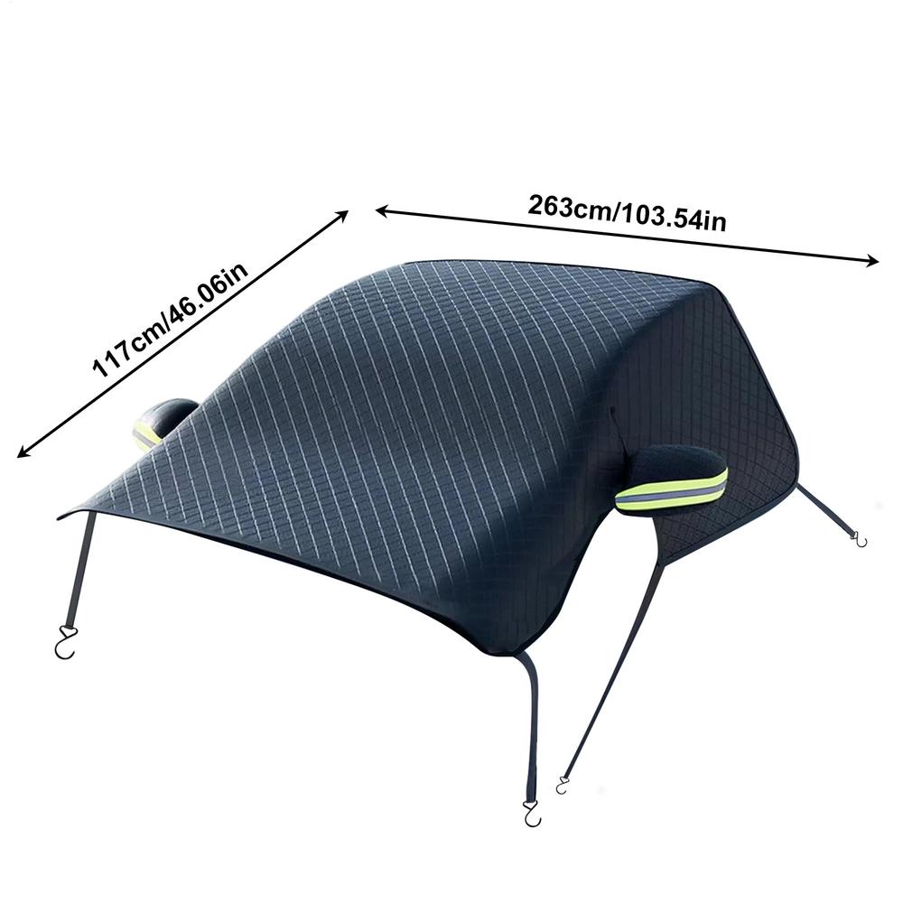 Snow Windshield Cover Heavy Duty Oxford Cloth Waterproof Protector Weatherproof Car Snow Windshield Cover for Vehicle