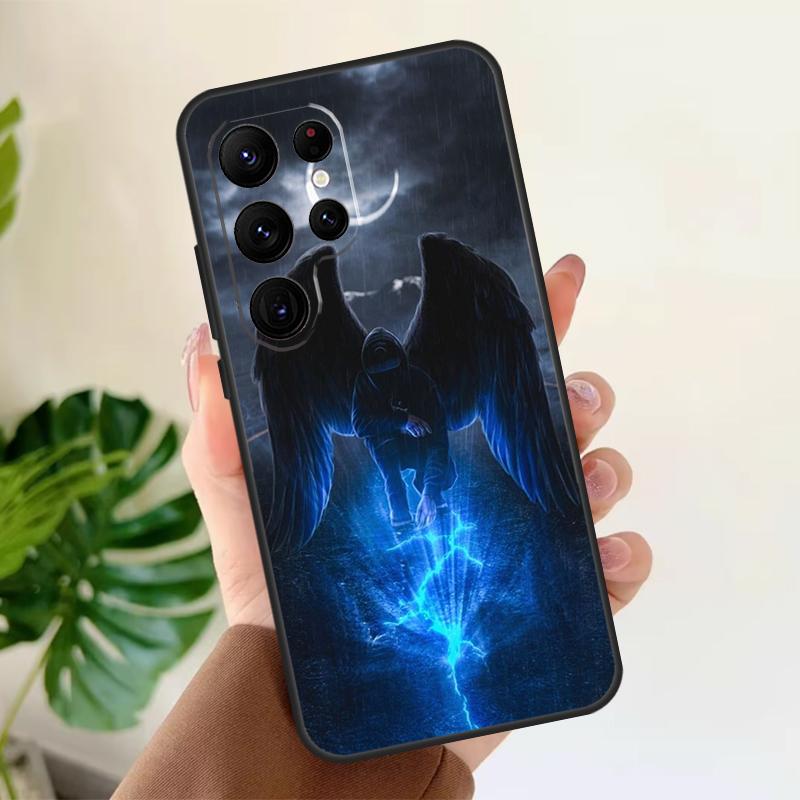 Крылья Ангел Дьявол Мягкий Чехол Для Samsung Galaxy S21 S22 S23 S24 S25 Ultra S9 S10 Plus S20 FE S24 FE Чехол для Телефона