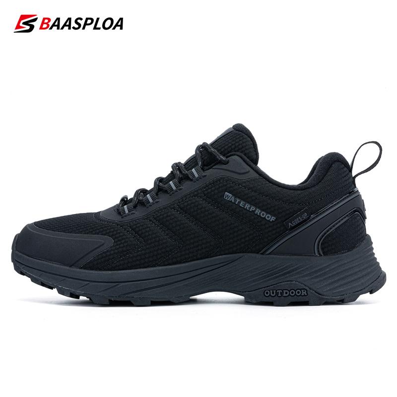 BAASPLOA Man Hiking Shoes Wear-Resistant Sneakers Non-slip Men Outdoor Sneaker Waterproof Light Male Walking Shoes Comforty 2022