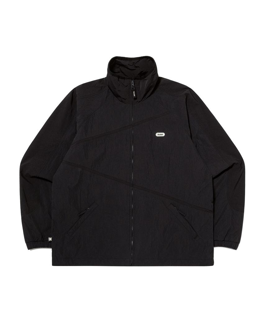 Kodak K Colorblock Stand Neck Jacket Black