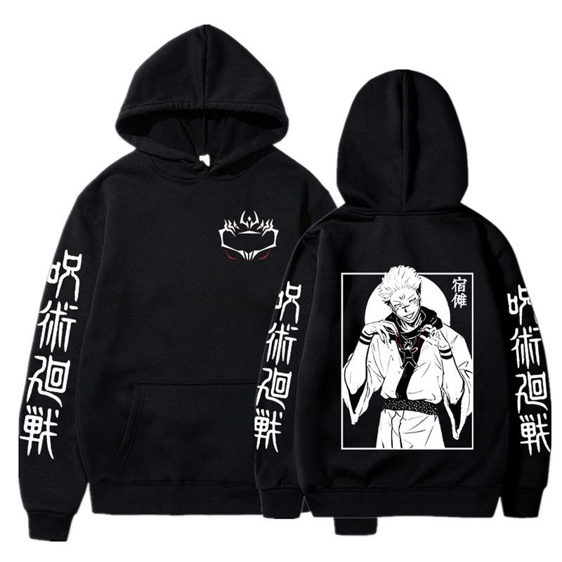 Ryoumen Sukuna Anime Graphic Printed Hooded Jujutsu Kaisen