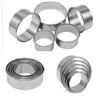 5Pcs Graduated Sizes Biscuit Mold Set Round Baking Mould Pastry Baking Circle Ring  Wonton