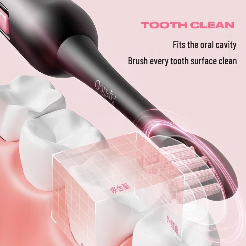 ApiYoo T1-AS Couple Sonic Electric Toothbrush Set CN plug (adapter included)