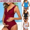 Женский цельный купальник для беременных, купальник, бикини, пляжная одежда для плавания
