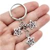 Fashion Creative Star Swirl Keychain Swirl Star Key Chain Handbag Keyring Best Friends Gifts