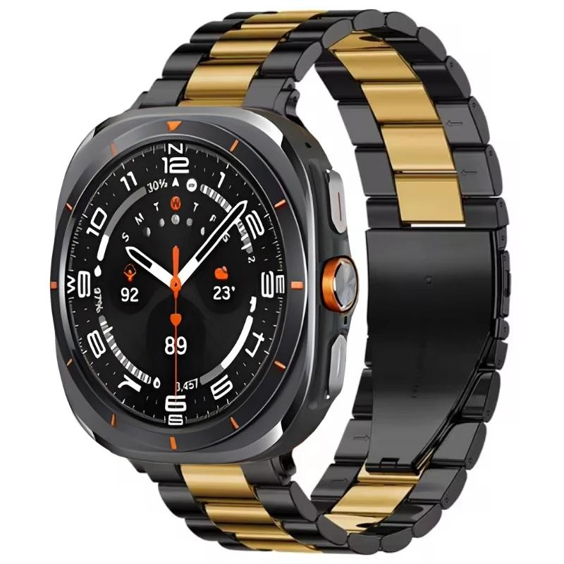 Металлический ремешок для умных часов Samsung Galaxy Watch Ultra 47 мм Браслет из нержавеющей стали для Galaxy Watch Ultra 47 мм Ремешок для часов