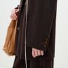 LESS 2025 Spring Double-Breasted Long Lapel Blazer