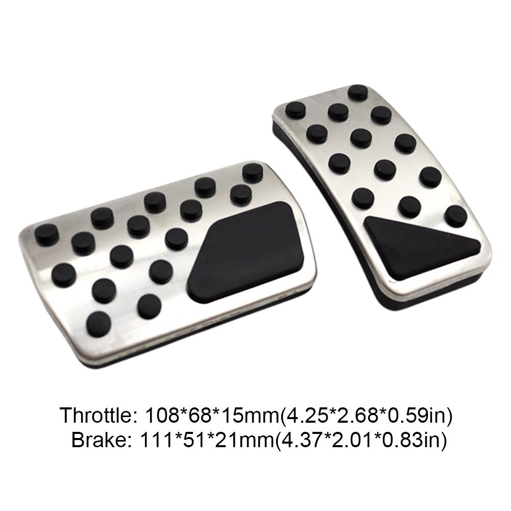 2 шт. противоскользящая накладка на педаль газа, аксессуары для интерьера, накладка на педаль газа и тормоза для Jeep Wrangler Compass Grand Cherokee