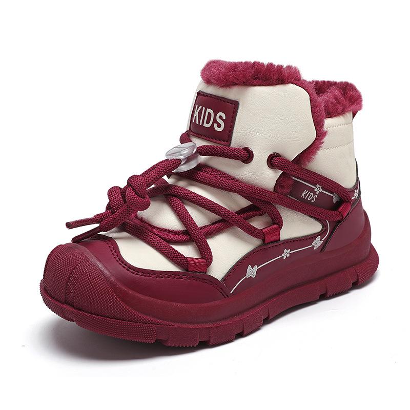 Зимние теплые высокие сноубутсы для детей - Модные и универсальные для использования на открытом воздухе