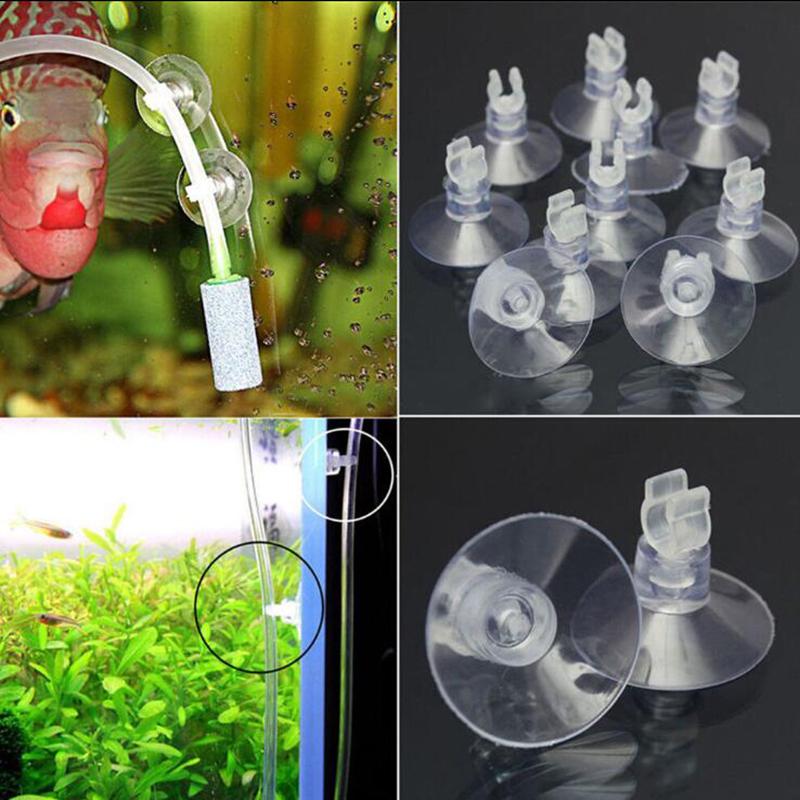 10* Aquarium Fish Tank Suction Cup Sucker Holders For Air Line Tube Hose Pump