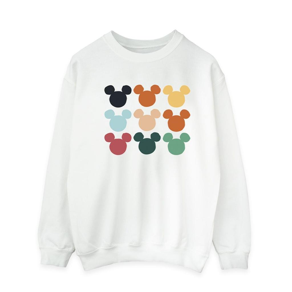 Disney Mens Mickey Mouse Heads Square Sweatshirt