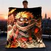 1 шт. Фланелевое плед-одеяло Naruto для улицы, мягкое, уютное, теплое, для всех сезонов, можно стирать в машине,