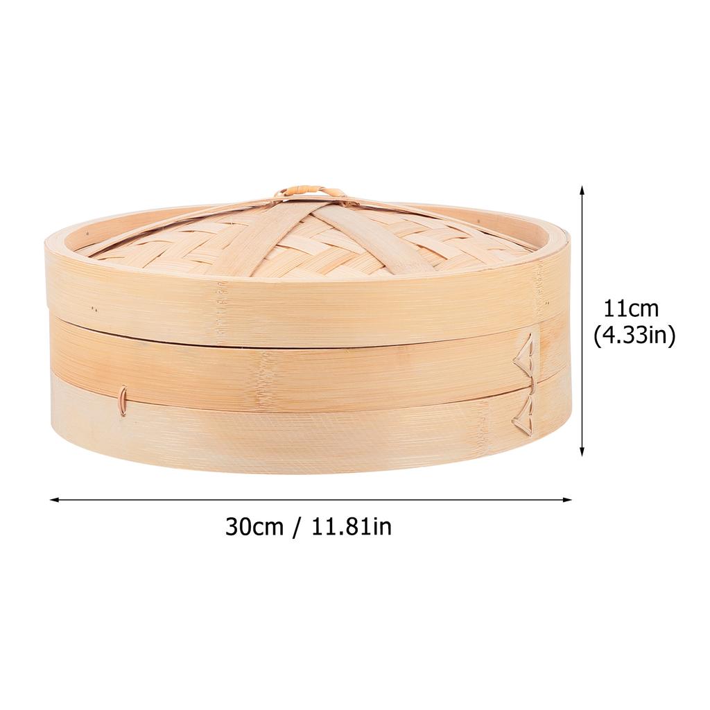 1 комплект, ручная работа, бамбуковая пароварка, кухонная пароварка с крышкой, кухонный инструмент, многофункциональная пароварка