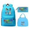 Новый мерч игры Dandy's world, персонализированная печать, школьный рюкзак из трех предметов для начальной и средней школы