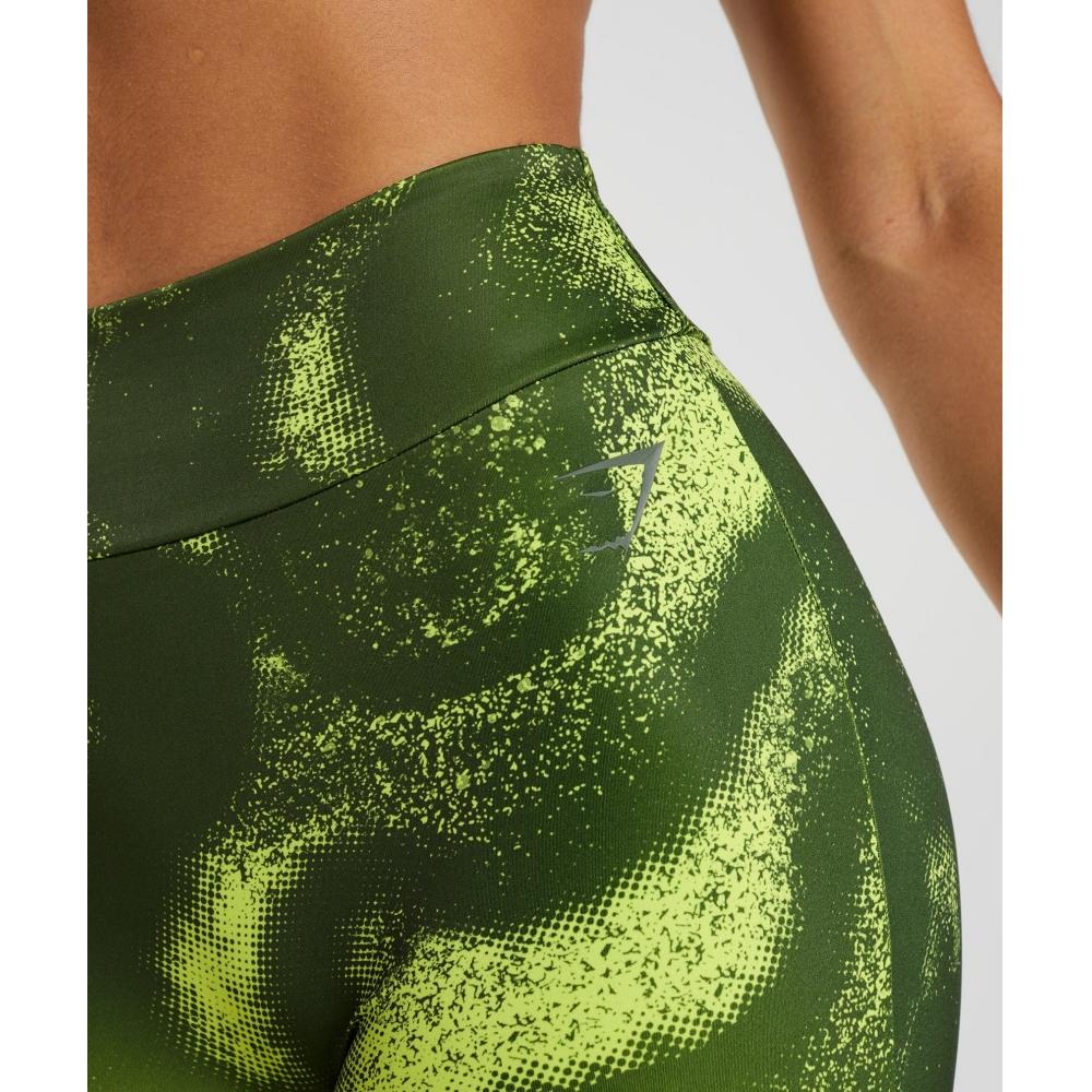 Gymshark Леггинсы Gs Power Regular Moss Olive Print B4a6q Ebsy