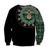 New In 3D Printed Mexican Aztec Warrior Sweatshirt Cool Sportswear Casual Long Sleeves Hoodie Men Clothing Round Neck Pullovers