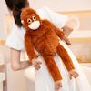 Realistic Gorilla Plush Toy Soft Stuffed Monkey with Movable Limbs & Detailed Fingers Convertible Backpack Shoulder Bag Cuddly Companion for Kids