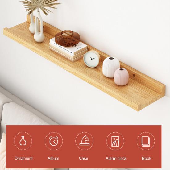 Modern Wall Mounted Storage Rack Strong Load-bearing Simple Installation Bathroom Floating Shelves Display Organizer