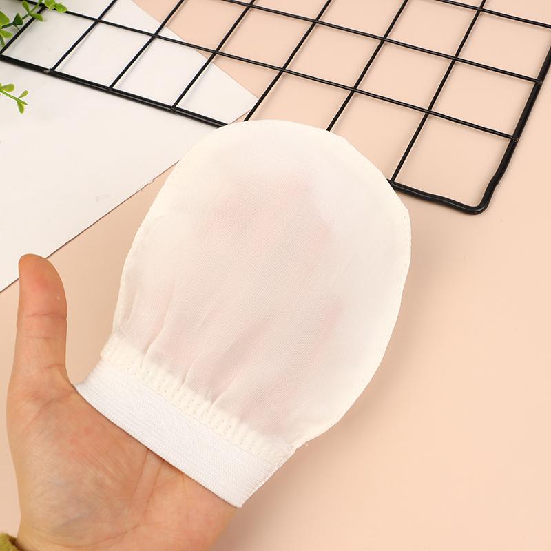 Шелковое отшелушивающее полотенце для умывания лица Мягкий отшелушивающий скраб для ванны Шелковые перчатки для умывания лица