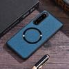 Магнитный кожаный чехол Magsafe для Sony Xperia 1 VII Xperia 10 vi 1 vi 10 V 5 V 1 V 1 IV 5 IV Тканевая крышка для беспроводной зарядки