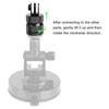 For Gopro Accessories Metal Adapter 1/4" Aluminium Tripod Cnc Alloy Mount 360 Rotate for Go Pro Hero 10 9 8 7 SJCAM Xiaomi Yi 4k