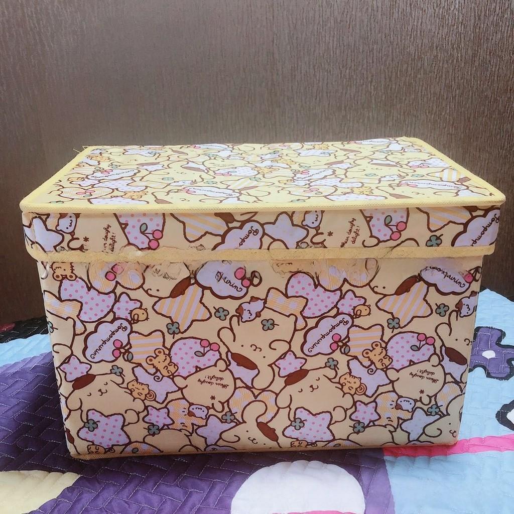 Collapsible Storage Bin With Hello Kitty Kuromi Print Design For Kids Room And Bedroom