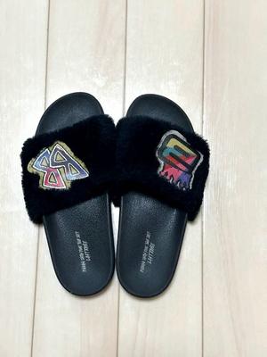 [Б/У] Товары для тура BIGBANG Меховые сандалии Размер 24 см (До декабря)