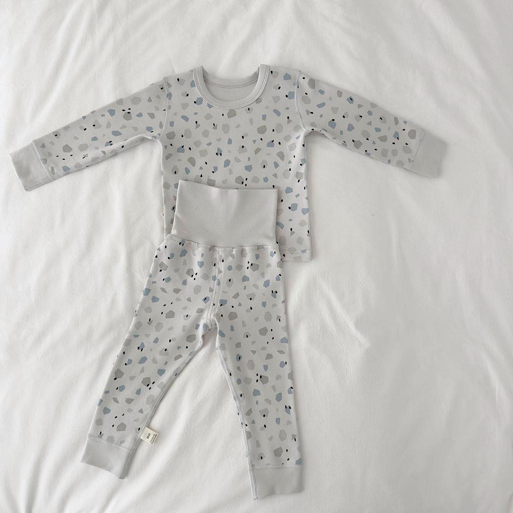 2025 Детский осенний теплый комплект из 100% хлопка: Форма класса А для мальчиков и девочек