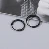 Women Silver Punk Style 3 Size Geometric Round Earring Hip-Hop Hoop Earrings Fashion Jewelry