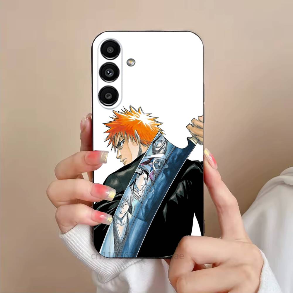 Чехол для телефона Kurosaki Ichigo B-Bleach Rukia для Samsung S25,24,23,22,21,S20,Ultra,Plus,FE Черный Мягкий Чехол