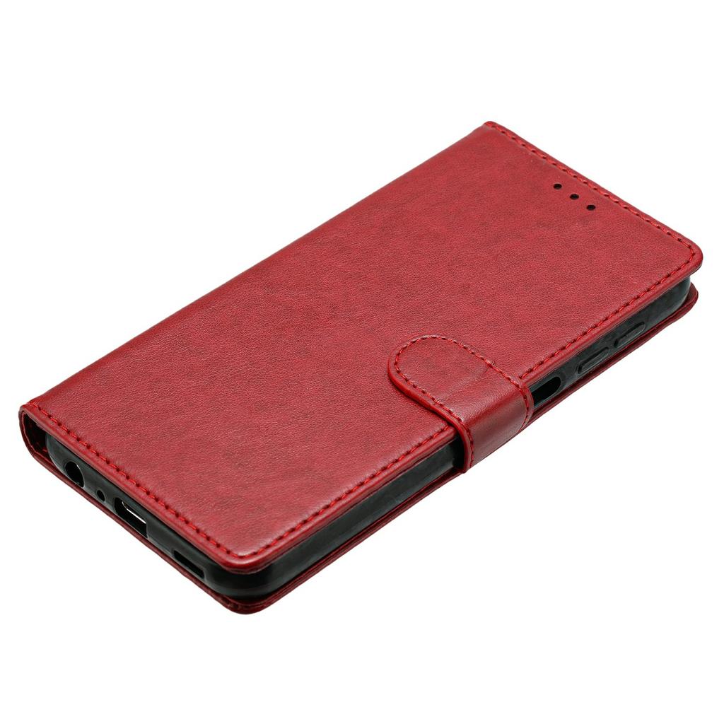 For Samsung Galaxy S24+ Leather Phone Case Wallet Stand Cover with Handy Strap