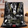 1PC Gothic Adams  Flannel Blanket Gift, Suitable for Both Men And Women, Soft Ideal for Beds And Sofa, Birthday Or Christmas Gift