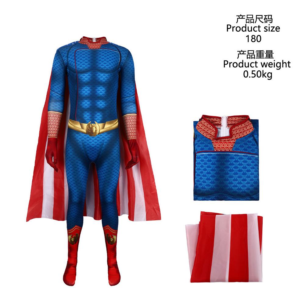 5 Black Robe Picket Motherland Cosplay Costume Superhero Stage Performance Costume Cloak