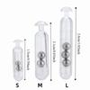 Transparent Fishing Lure Insert Tube with Metal Ball Lure Insert Fishing Rattles  Fly Tie Tying