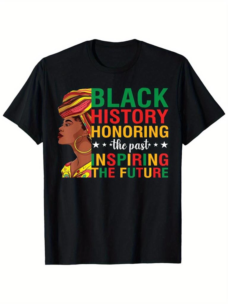 Men'S Black History Month Tee Honoring The Past, Motivating The Future, Vintage Design T-Shirt, Vi