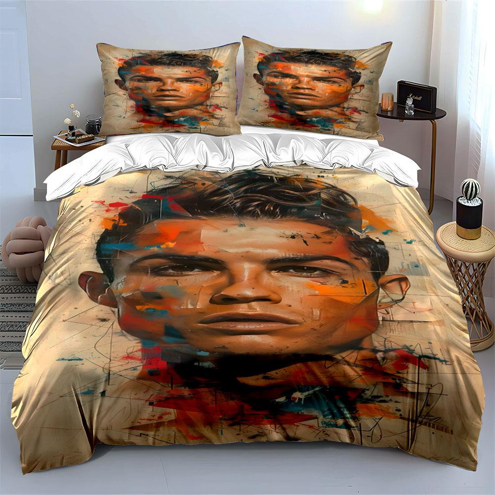 Abstract portrait with splashes. Bedding sets Duvet cover sets Duvet covers Pillowcases(1 * Duvet Cover 2 * Pillowcases without duvet insert)
