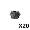 Военная фигурка солдата MOC, строительные блоки MOC, аксессуар для спецназа, шлем Альфа, жилет, рюкзак, комплект с ремнем, мини-игрушка, подарки K127