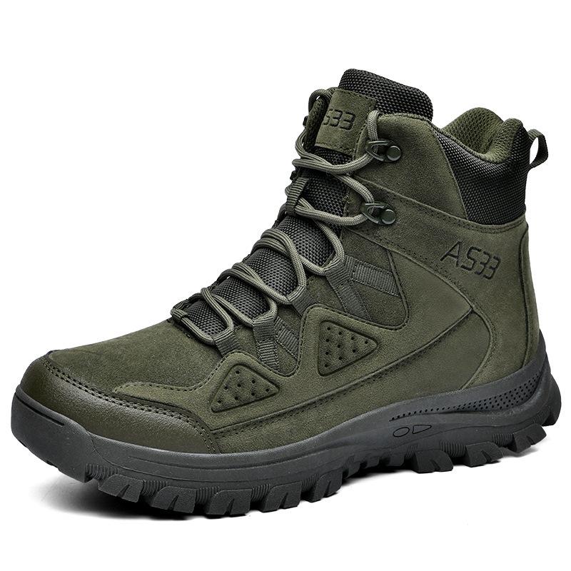 New Large Size Military Boots Men's High-top Military Training Boots Outdoor Hiking Shoes Desert Tooling Tactical Boots