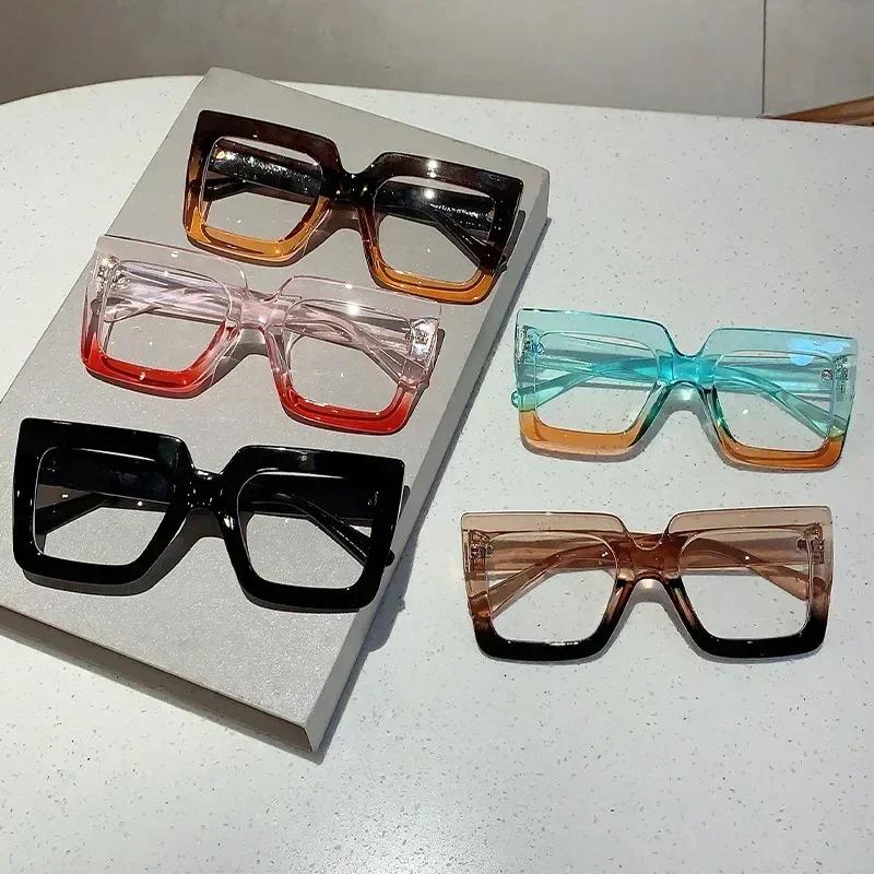 Retro Square Presbyopia Glasses Anti Blue Light Reading Eyewear for Women Men 0 To +4 0 Protect Eyes Trendy