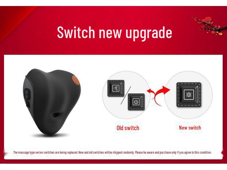 Электрический массажный валик из пены с эффектом памяти для поясничной поддержки в автомобиле и комплект подголовников