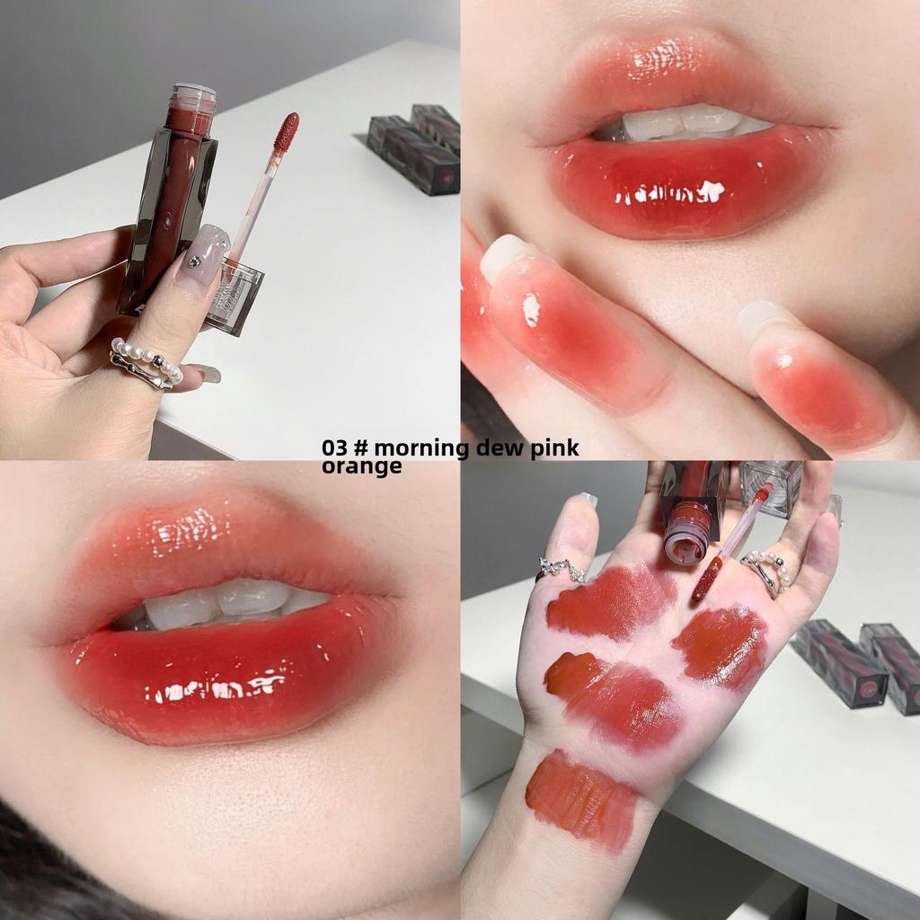 SHAQINUO Watery & Shiny Mirror Lip Glaze — увлажняющий, антипригарный, стеклянный блеск для губ
