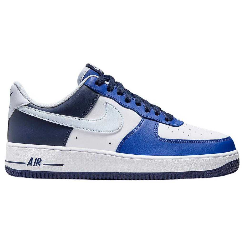 Nike Air Force 1 07 LV8 Game Royal Navy Мужские кроссовки сине-белые футбольно-серые FQ8825-100