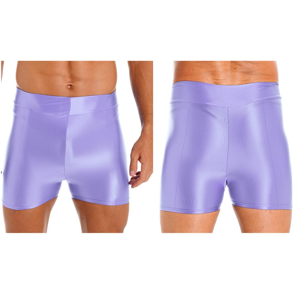 Мужские глянцевые шорты для плавания, купальники, короткие леггинсы для занятий спортом, йогой, серфингом