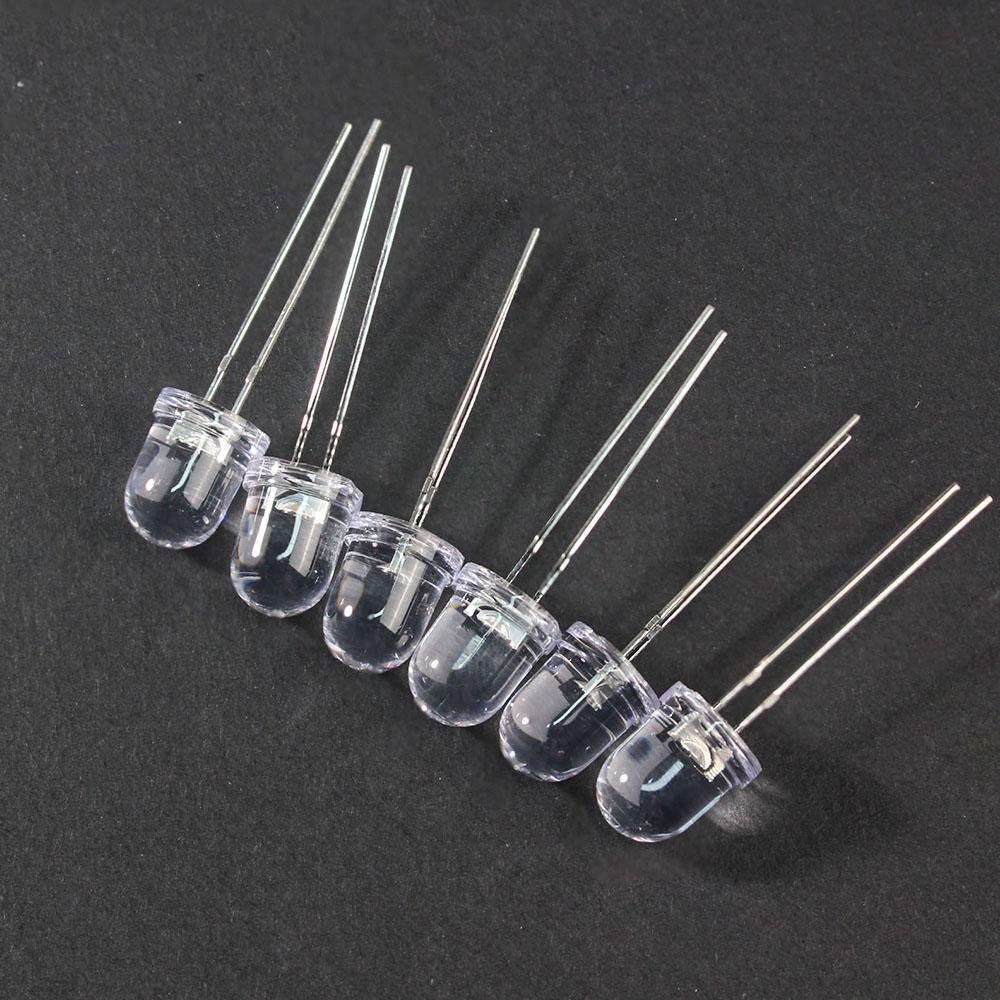 50 шт./лот 8 мм прозрачный круглый светодиодный многоцветный комплект красный желтый синий зеленый белый свет светодиодные лампы набор светодиодов F8