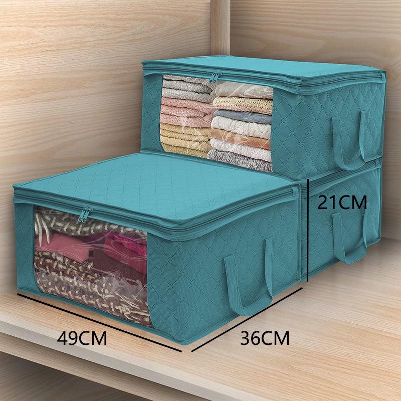 Экологичный нетканый большой портативный мешок для хранения одеял